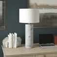 thumbnail image 6 of Evelyn&Zoe Elise 30" Tall Table Lamp with Fabric Shade, Marble/Brass/White, 6 of 6