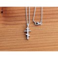 thumbnail image 2 of Saint Andrew Cross Sterling Silver Pendant - 18 Inch Chain, 2 of 2
