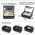 thumbnail image 3 of Aosbos Small Lunch Bag Insulated Lunch Box for Men Women Portable Mini Cooler Bags Compact Lunch Tote Classic Grey, 3 of 7