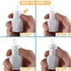 thumbnail image 2 of Botella de burbujas BYONEBYE Mini blanca con doble corazón, paquete de 150, 2 of 7