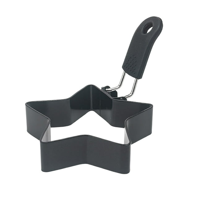 EDFBUYKRS 4 Types Stainless Steel Frying Egg Breakfast Egg Pancake Maker With Scald Handle Egg Rings Nonstick Pancake