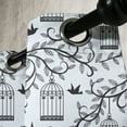 thumbnail image 3 of Ambesonne Birds Grommet Curtain, Branch of Floral Tree, 50" x 72", Blue Black, 3 of 6