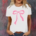 thumbnail image 2 of YDLCAFD Custom T Shirts Front and Back Women's Stylish Printed Crew Neck T Shirt, 2 of 4