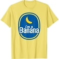 thumbnail image 1 of I'm A Banana Costume Halloween Fruit Sticker Yellow Funny T-Shirt - White - L, 1 of 2