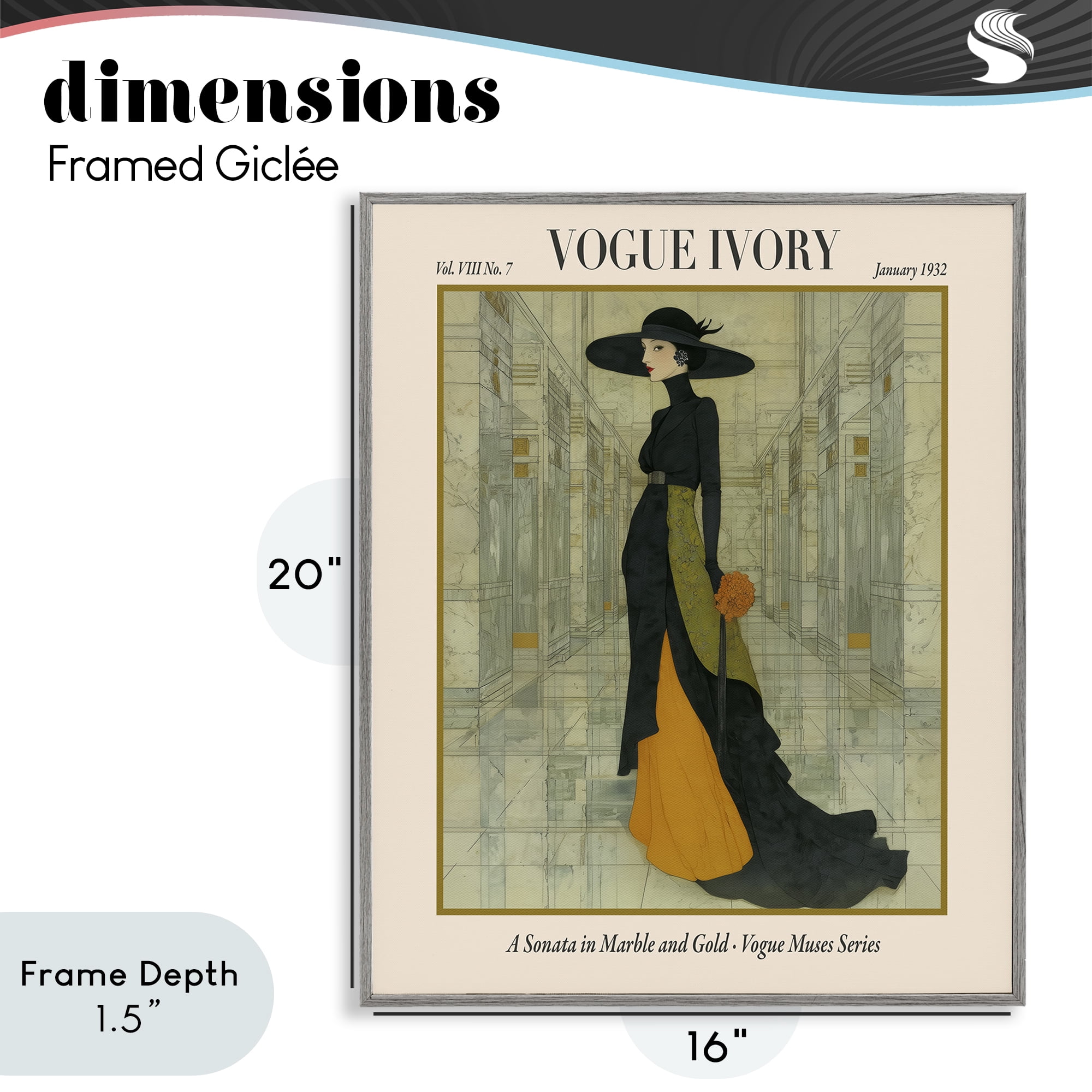 Stupell Industries Ivory Hall Magazine Gray Framed Giclee Art, design by A Barefoot Stylist