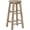 Grey, variant on SolaceHue Walnut Solid Wood Backless Round Barstool with 29 inch Seat Height