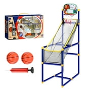 Allnice Basketball Arcade Game for Kids, Toddlers Arcade Basketball Hoop Indoor Basketball Shooting System Sports Toys with 2 Inflatable Balls Pump