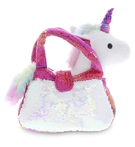 UNICORN Pet In Carrier Plush Toy NEW Play Right Sound Brush Stuffed Animal 