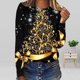 thumbnail image 1 of Pntutb - Camiseta holgada con estampado de moda para mujer, blusa de manga larga, cuello redondo, tops casuales Pntutb Pntutb-1494, 1 of 5