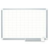 MasterVision MA2793830 2 x 3 Grid 72 in. x 48 in. Planning Board - White/Silver