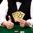 thumbnail image 3 of Premium Poker Gold Deck Of Waterproof Cards For Adult - Highly Flexible, Durable Playing Cards With Great Slip And Design | With Much Better Look | Use For Party & Game | Playing Cards, 3 of 5