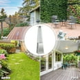 thumbnail image 5 of Costway 90'' Tall Pyramid Patio Heater Quartz Glass Tube Flame Heating 42000 BTU W/ Wheel, 5 of 11