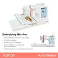 thumbnail image 2 of Poolin EOC05 Embroidery Machine 4 x 9.25 Inch Large Embroidery Area, Computerized 7 Inch Large LCD Touch Screen, Suitable for Beginners, 2 of 6