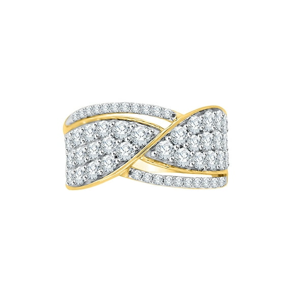 KATARINA Diamond Anniversary Ring in 14K Yellow Gold (1 5/8 cttw, I-J, I1-I2) (Size-10)