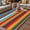 Red, variant on Mexican Stripes Outdoor Rug for Patio/Deck/Porch, Non-Slip Large Area Rug 5 x 8 Ft, Ethnic Horizontal Lines Tribal Geometric Art Indoor Outdoor Rugs Washable Area Rugs, Camping Rug Carpet Runner