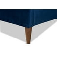 thumbnail image 7 of Baxton Studio Frida Glam and Luxe Royal Blue Velvet Fabric Upholstered Full Size Bed, 7 of 7