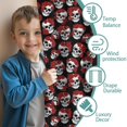 thumbnail image 3 of Blackout Kids Curtains,Black Red Rose Skull Pattern Childrens Insulated Curtains Set Of 2,Bedroom Essentials,Toddler Room Decor 42x84in(106x213cm), 3 of 5