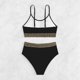 thumbnail image 5 of Traje de baño para mujer, moda, cómodo, color sólido, bikini, traje de baño de color liso para mujer, conjuntos de bikinis, trajes de baño para mujer, 5 of 5