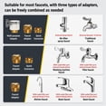 thumbnail image 4 of High Pressure Garden Hose Nozzle Set with Metal Connector | Ergonomic Sprayer for Car Wash, Patio, Lawn, Walkways | Leak-Proof, Rust-Resistant, 1/2 Inch Hose (1Set), 4 of 9