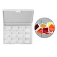 thumbnail image 4 of Caja de pintura de acuarela Zulema estuche de viaje 12 rejillas Paleta de pintura vacía, 4 of 8