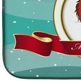 thumbnail image 4 of Caroline's Treasures Longhair Red Dachshund Merry Christmas Dish Drying Mat, 4 of 7