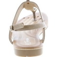 thumbnail image 4 of Forever Link Nia-22 Women's Embellished Beaded Metallic Chain Dress Thong Sandal, 4 of 7