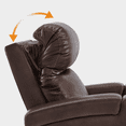 thumbnail image 4 of MCombo Power Recliner Chair with Adjustable Headrest, Home Theater Seating with USB Port, LED Light & Armrest Storage, Electric Reclining Chair for Living Room HTS400, 4 of 10