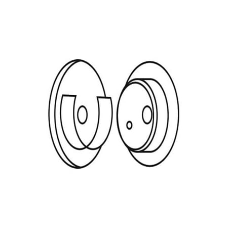 EZ-Set 407400 White Closet Pole Socket