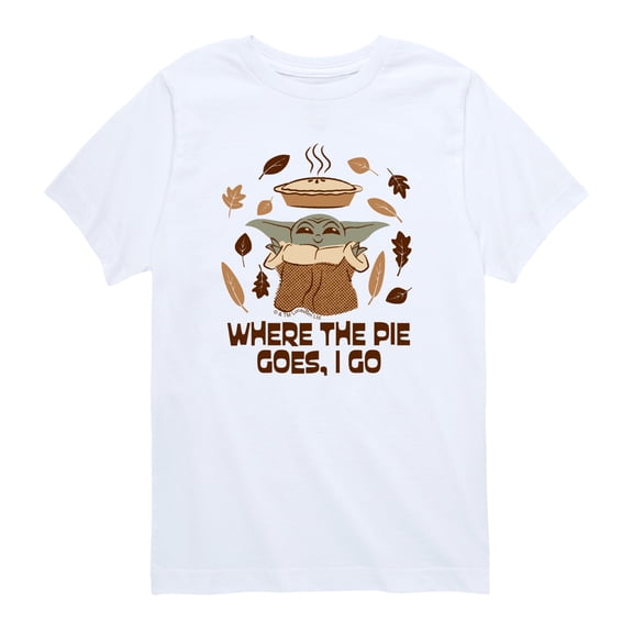 Star Wars - Pie Goes Go Grogu - Toddler Boys Short Sleeve Graphic T-Shirt