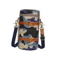 thumbnail image 1 of Estuche de transporte para lentes de cámara, bolsa para lentes con cremallera, portátil, absorbente de golpes, impermeable con correa, bolsa para cáma Azul múltiple, 1 of 8