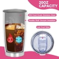 thumbnail image 5 of Gifts for Women, Chaos Coordinator Tumbler for Boss Coworkers Manager Friends, Unique Tumbler With Straws for Birthday Anniversary Christmas, 20 Oz Stainless Steel Tumbler, 5 of 6