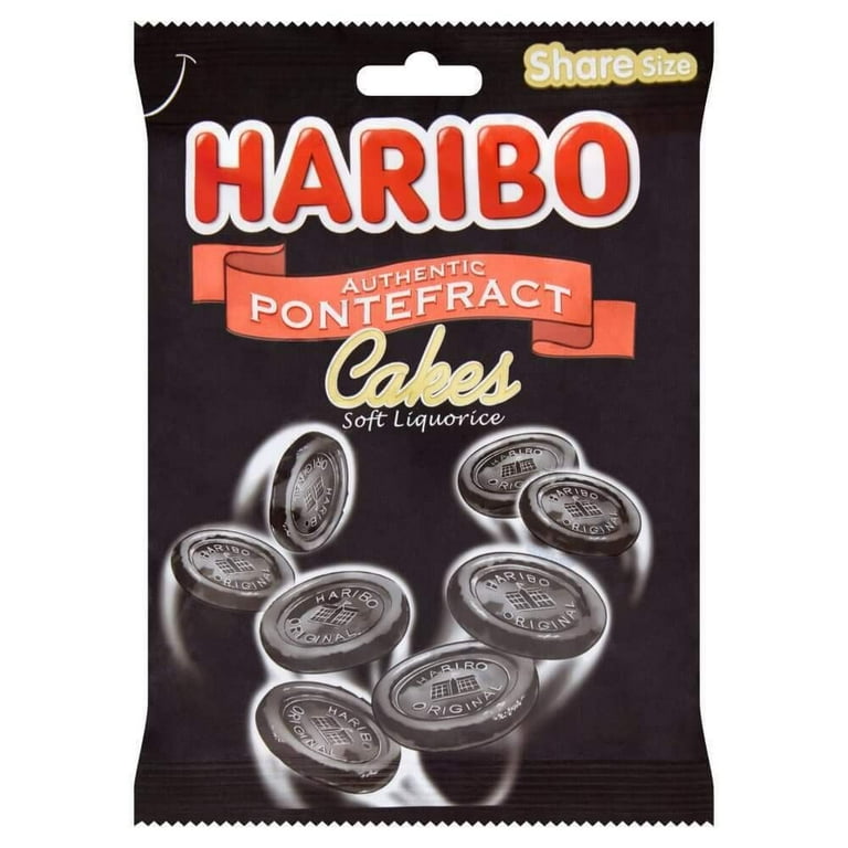 Haribo Pontefract Cakes, Soft Liquorice Candy, Flavored with