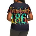thumbnail image 3 of T-shirts Décontractés pour Femmes à Imprimé, Manches Courtes, Coupe Ample, Grande Taille, Tunique à Col Rond, 3 of 6