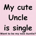 thumbnail image 2 of CafePress - My Cute Uncle Is Single Infant Bodysuit - Baby Light Bodysuit, Size Newborn - 24 Months, 2 of 4