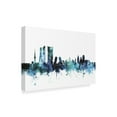 thumbnail image 2 of Trademark Fine Art 'Madrid Spain Blue Teal Skyline' Canvas Art by Michael Tompsett, 2 of 3
