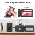 thumbnail image 4 of MYBAT PRO Magsafe Wallet - with AirTag Holder, Mens Magnetic Phone Wallet Card Holder with Kickstand for iPhone 15 Pro Max/14 Plus/13/12 Series, RFID Blocking, Fit 4 Cards-Black, 4 of 5