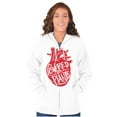 thumbnail image 3 of Powered By Plants Healthy Vegetarian Zip Up Hoodie Men's Women's Brisco Brands M, 3 of 5