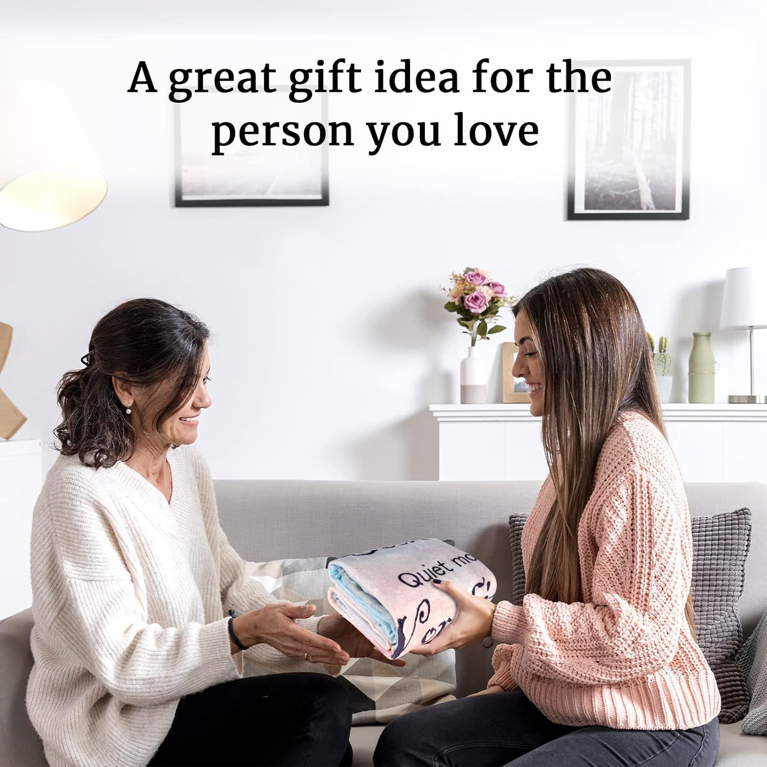 Christian Gifts for Women, Soft Religious Gifts for Women Catholic Bible Verse Prayer Couch Blanket, Inspirational Spiritual Scriptures Religious Throw Cozy Blanket Birthday Gifts for Women 40"X 50"