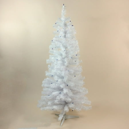 Northlight Pre Lit Flat-Round Tip Wrapped Artificial Christmas