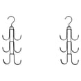 thumbnail image 1 of Inteprter Gancho giratorio multicapa para bolso de mano, lazos para ropa, bufanda, organizador, colgador de bolsa, soporte de carga fuerte para Negro 2Conjunto, 1 of 6