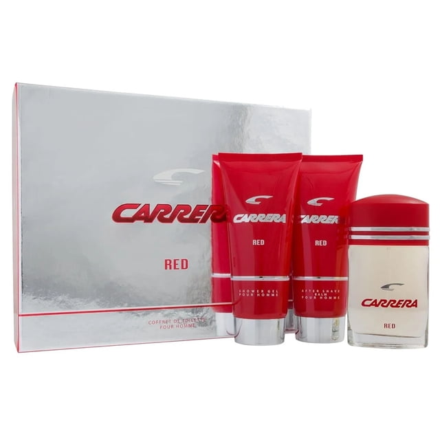 Set de 3 piezas Perfume Carrera Red de 100 ml para hombre