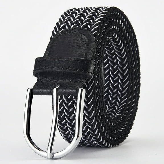 Mile High Life Young Boys Girls | Braided Stretch Elastic Belt | Pin Prong Buckle | Loop End Tip |