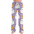 thumbnail image 4 of Satingcolo Women Halloween Lounge Pants Comfy Pajama Bottom Drawstring Waist Print Long Pajamas Pants S-2XL, 4 of 6