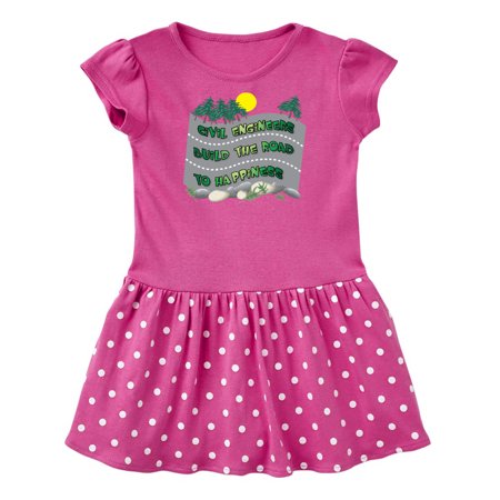 

Inktastic Civil Engineers Road To Happiness Gift Baby Girl Dress