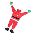 thumbnail image 2 of Ropa de decoración navideña de Papá Noel de franela, adornos navideños para el hogar, ropa de decoración navideña, 2 of 14