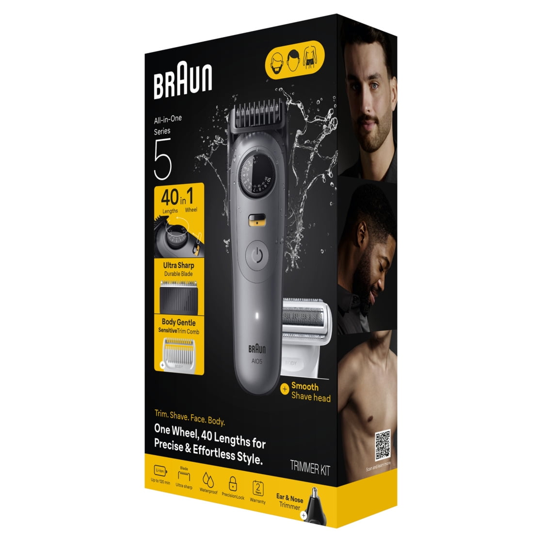 Braun All-in-One Series 5 Trimmer Kit, Ultra Sharp Blade, Up