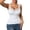 *1-White, variant on Women's Ruched Front Spaghetti Strap Camisole , Ladies' Sweetheart Neck Fitted Sleeveless Shirt , Casual Layering Tank Top For Women,White,S-XL