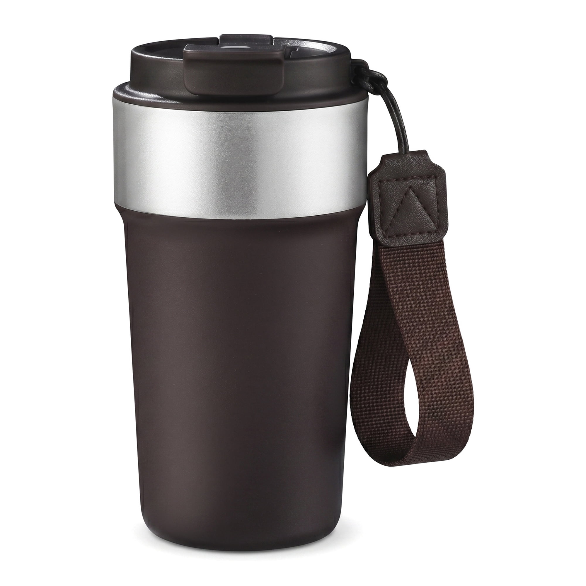 Unique Bargains 17oz Stainless Steel Insulated Water Bottle with Lid Straw Coffee