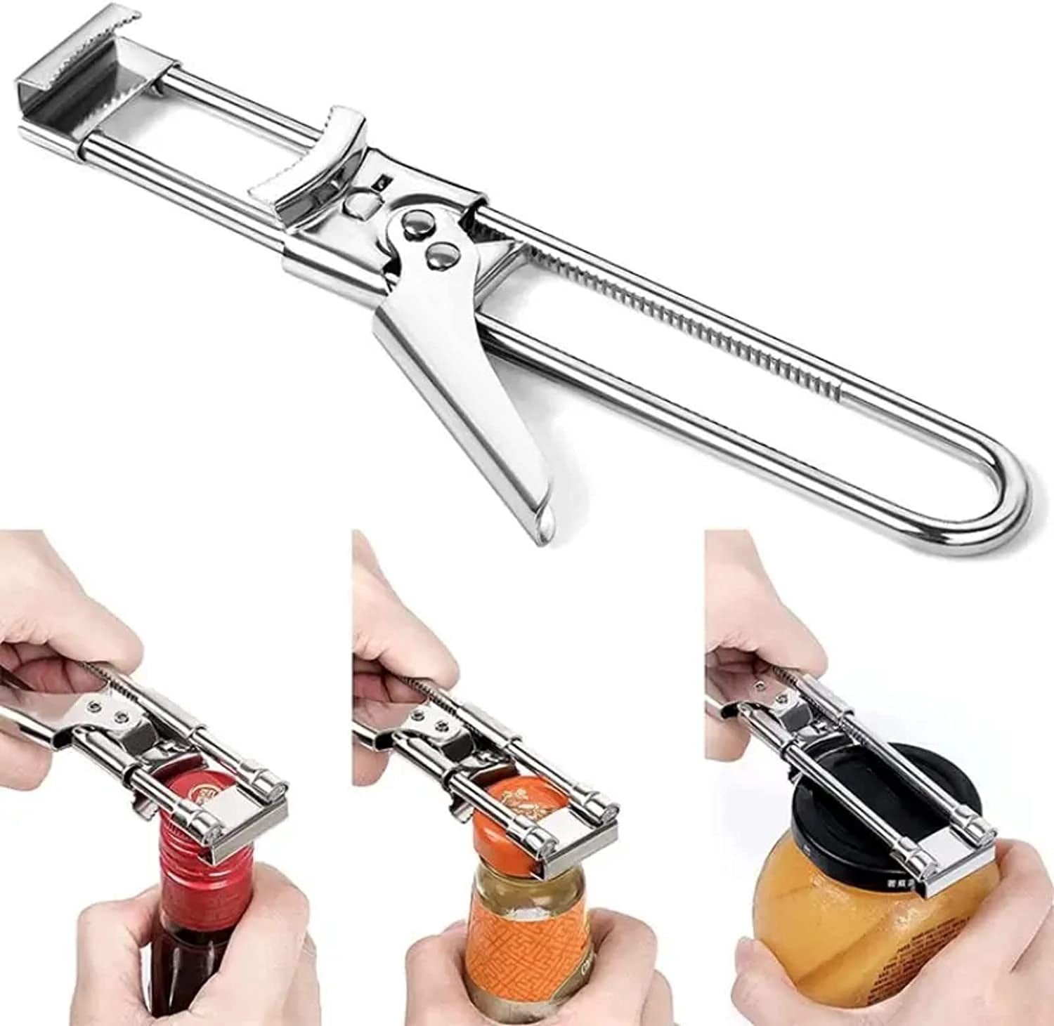 Master Opener Adjustable Jar & Bottle Opener, Adjustable