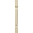 thumbnail image 2 of Ekena Millwork 3 3/4"W x 3 3/4"D x 35 1/2"H Raymond Reeded Cabinet Column (Top Block: 6 1/8", Bottom Block: 7 1/8"), Rubberwood, 2 of 12